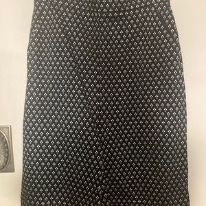 Banana Republic Jacquard Knit Aline Skirt Black/Silver